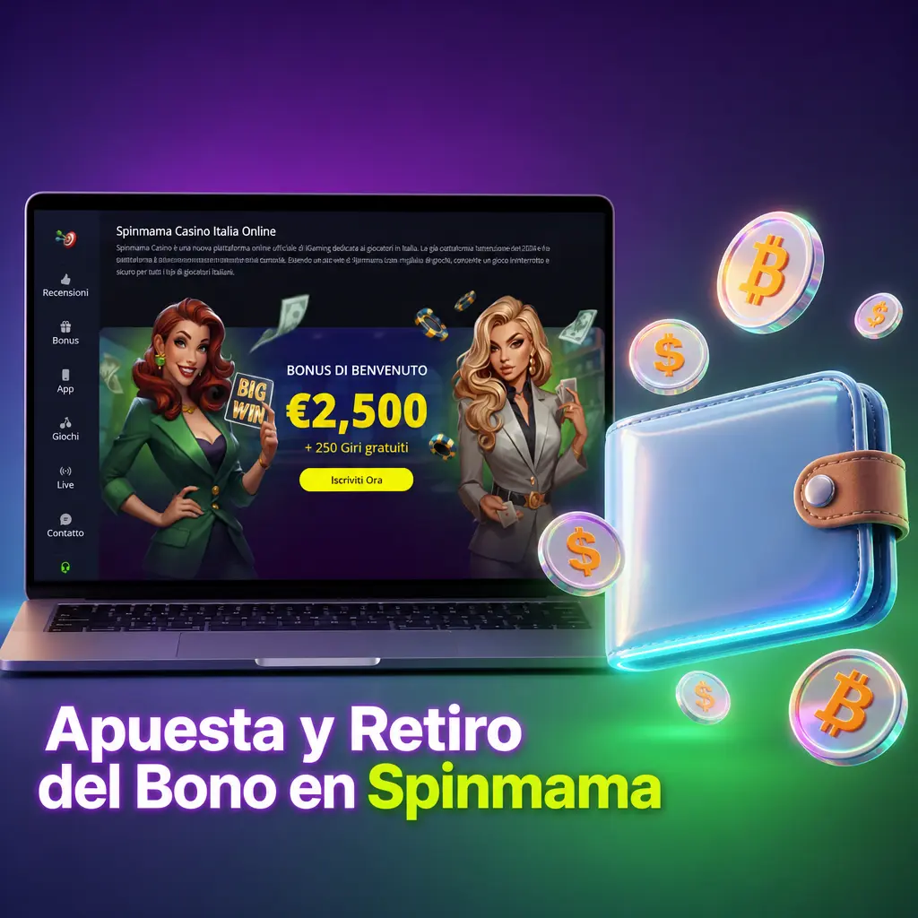 Requisitos de apuesta y retiro del bono en Spinmama