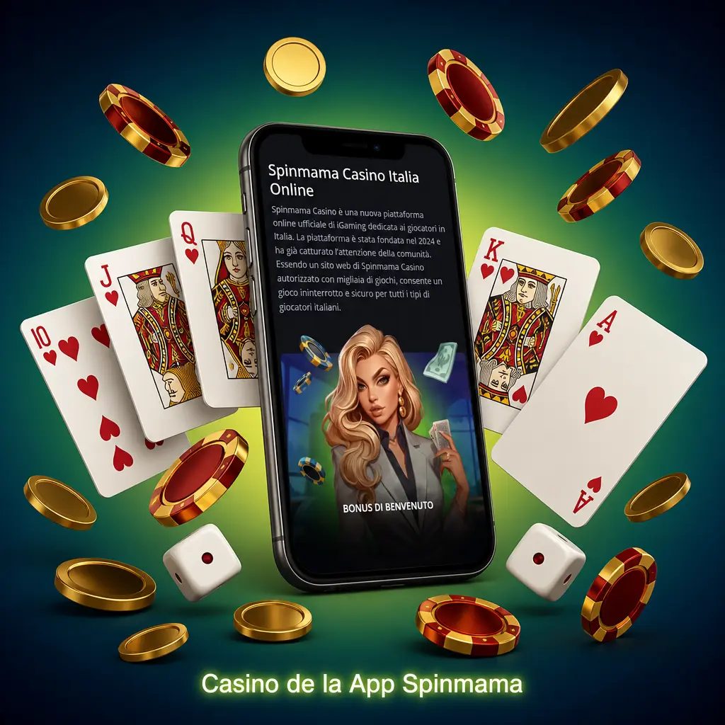 Casino de la app Spinmama con tragaperras y mesas en vivo