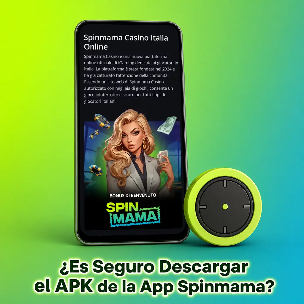 Pantalla de seguridad de la app Spinmama