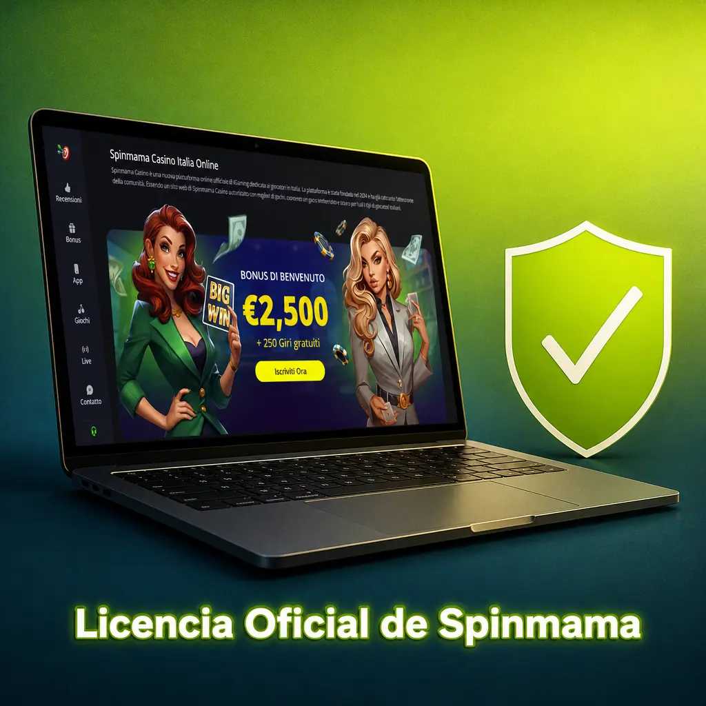Licencia oficial de Spinmama emitida por Gaming Curaçao