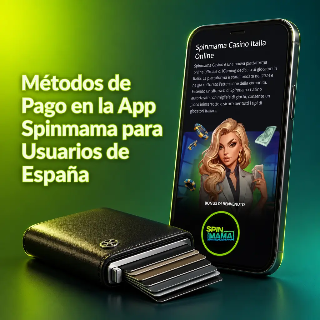 Métodos de pago disponibles en la app Spinmama para España