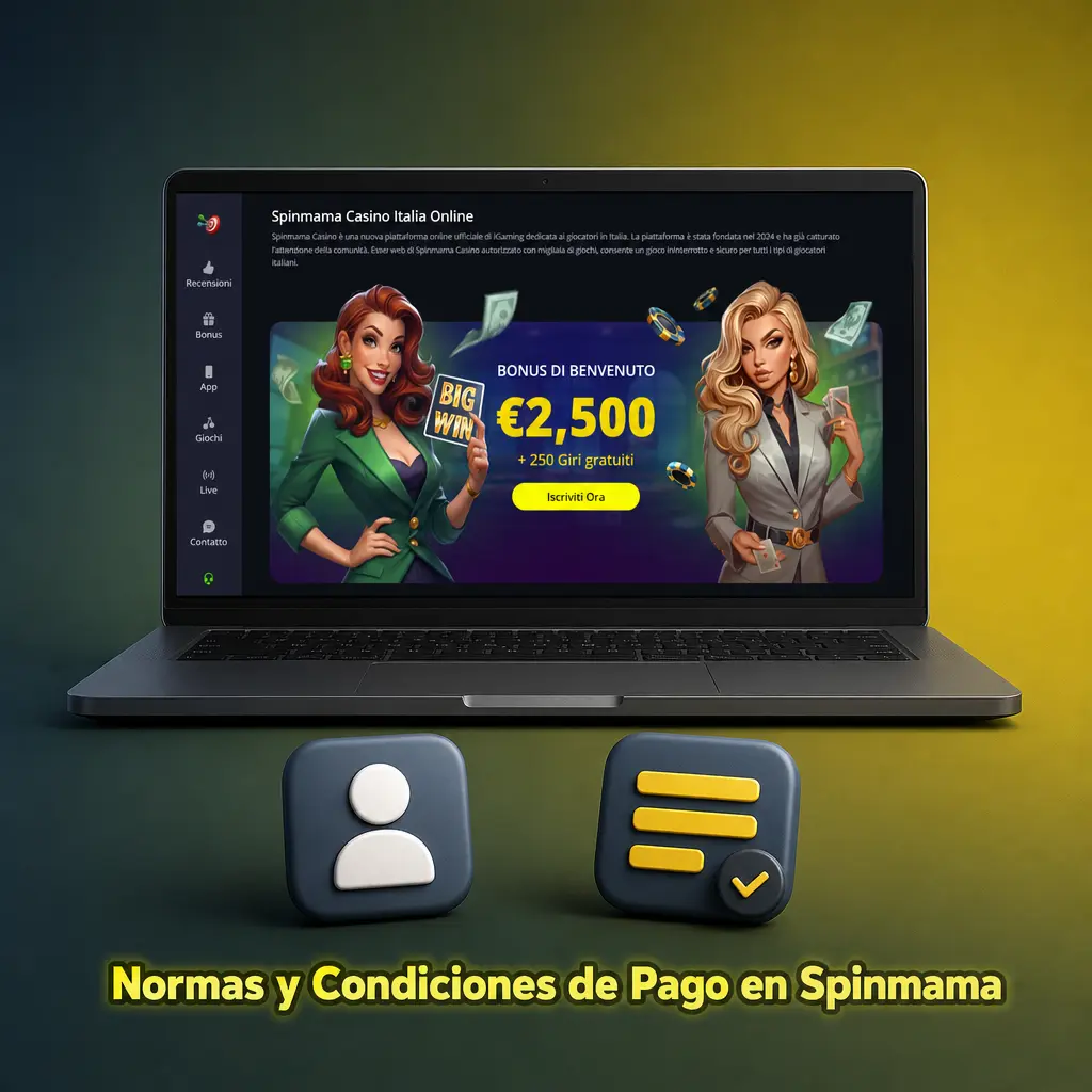 Normas y condiciones de pago en Spinmama