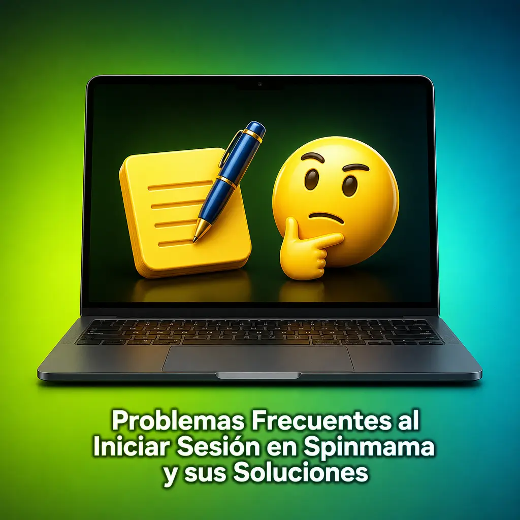 Tabla de problemas de inicio de sesión en Spinmama y sus soluciones