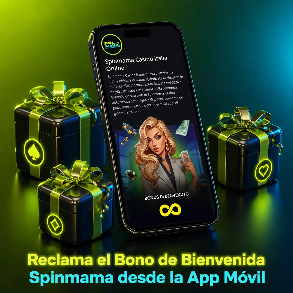 App móvil Spinmama con bono de bienvenida